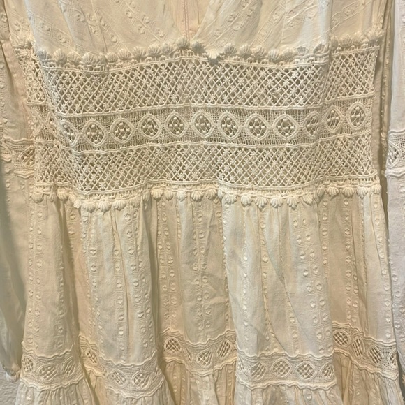 Free People Delightful Mini Dress in Ivory - Picture 3 of 8